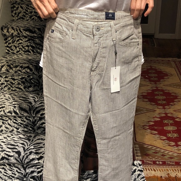 AG 27 NWT Jodi Crop Canyon Stripe Jeans - Picture 4 of 5
